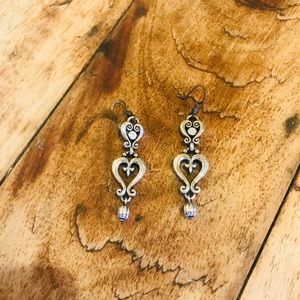 Brighton heart dangle earrings